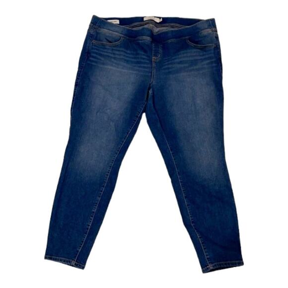 Torrid Lean Jean Crop Dark Wash Pull On Stretch Skinny Plus Size 3 3X - Picture 4 of 11